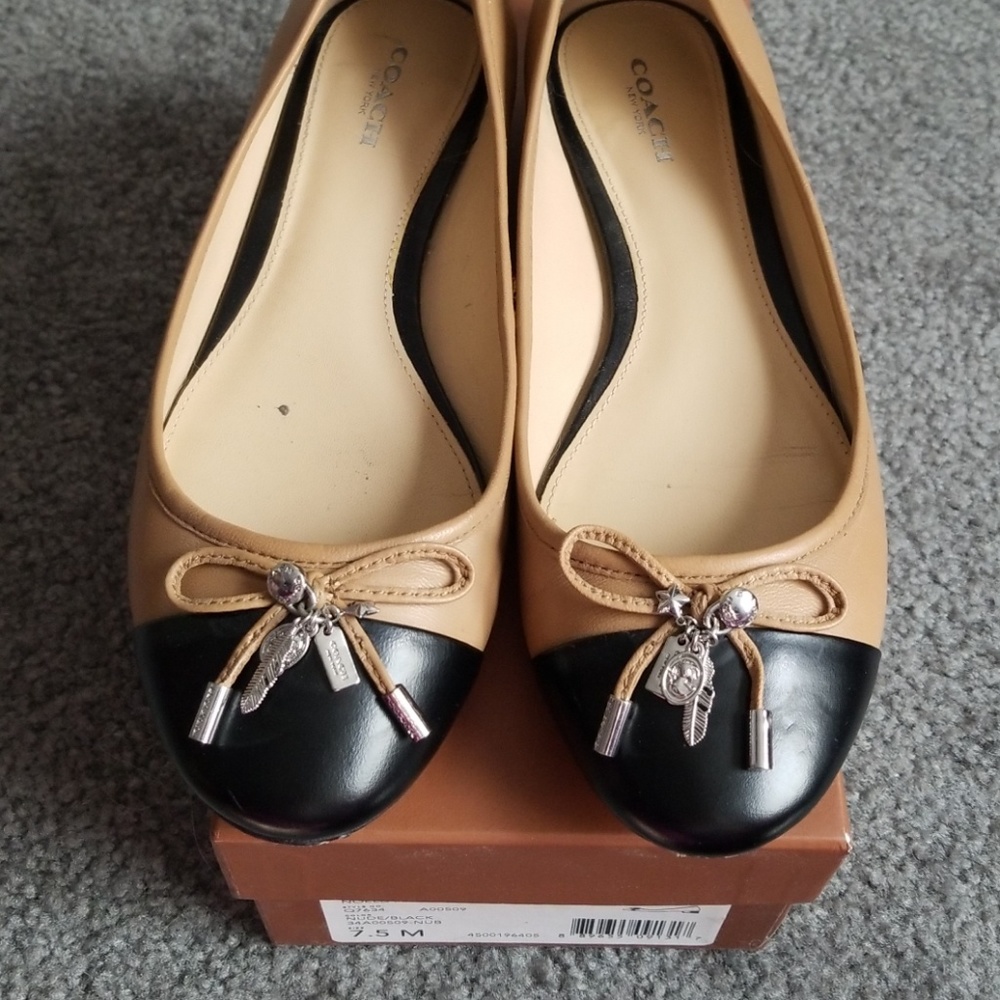 Coach Noella ballet flats Nude & Black